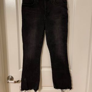 Madewell Cali Demi Boot Cut Jeans, Black
